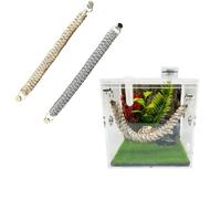 Okueejur 2 Pack Jumping Spider Accessories Rope Bridge with Magnets for Jumping Spiders Handmade Climbing Rope Jumping Spider Enclosure Decoration (Not Included The Jumping Spider Terrarium)