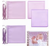 Okueejur 2 Pcs Satin Bassinet Sheet Baby Hair Protect Soft Silk Feeling Sheet Baby Bassinet for Rectangle Cradle Pad Mattress Newborn Infant