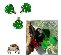 Okueejur 3 Pack Leaf-Shaped Jumping Spider Enclosure Ledges with Magnets for Spoods Jumping Spiders Decoraction Jumping Spider Accessories (Not Included The Jumping Spider Terrarium)
