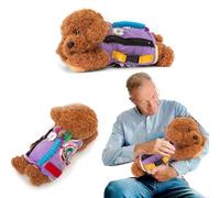 Okueejur Fidget Dog Blanket for Seniors - Sensory Blanket for Alzheimer's and Dementia Care Fidget Toys for Elderly for Alzheimer's Patients