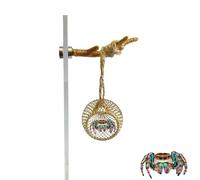 Okueejur Jumping Spider Hideout Jumping Spider Enclosure Accessories with Decoration Antlers Pet Spider Hideout Enclosure Accessories (Not Included The Jumping Spider Terrarium) (Gold) (Gold)