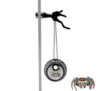 Okueejur Jumping Spider Hideout Jumping Spider Enclosure Accessories with Decoration Antlers Pet Spider Hideout Enclosure Accessories (Not Included The Jumping Spider Terrarium) (Gold) (Black)