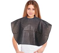 Okueejur Waterproof Shower Cape Post Surgery Mastectomy Chest Shoulder Arm Guard with Drain Pockets Keep Wounds Dry During Bathing Purple Medium (Black)