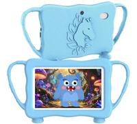 okulaku Kids Tablet, 7 Inch Android 16 Toddler Tablet with 4GB RAM 32GB ROM, Silicone Case, Parental Controls, Free Educational Apps for 3-12 Years Old Boys Girls(Blue)