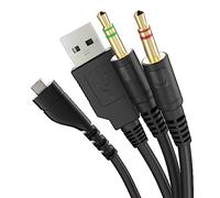 OKULI Audio Cable Replacement Compatible with SteelSeries Arctis 3, 5 & 7 Headphones - 3.5mm + USB