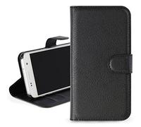 OKULI Executive Leather Wallet Cover Slim Protective Case For Samsung Galaxy S4 19500 19505 19506 in Black