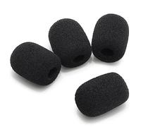 Okuli Pack of 4 x Replacement Foam Sponge Microphone Tips Pads For Headphones - 20mm