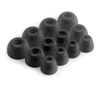 Okuli Set of 12 Silicone EarBuds Ear Tips For JBL Tune Beam, Ghost Edition Earphones in Black