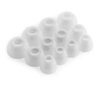 Okuli Set of 12 Silicone EarBuds Ear Tips For JBL Tune Beam, Ghost Edition Earphones in White