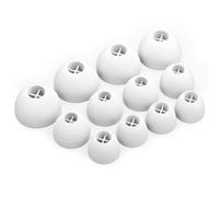 Okuli Set of 12 Silicone EarBuds Ear Tips For Sennheiser Momentum 1, 2, 3 Earphones in White