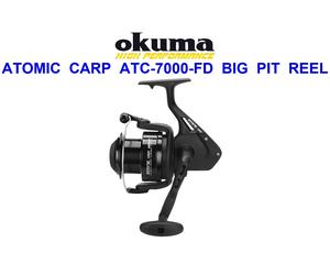 OKUMA ATOMIC CARP ATC-7000-FD BIG PIT REEL FOR COARSE SPOD MARKER FEEDER FISHING