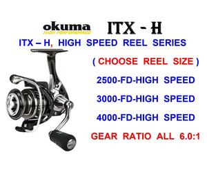 OKUMA ITX HIGH SPEED SALTWATER SPINNING REEL SEA FISHING FRONT DRAG FIXED SPOOL
