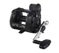 Okuma Magda Pro Line Counter Levelwind Trolling Reel, Small, Black/Silver, MA-30DX