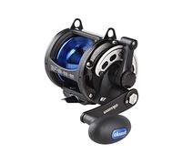 Okuma Solterra SLX Single Speed Closed Frame Lever Drag Saltwater Trolling Reel, SLX-20b, 480yds-30lb,Black