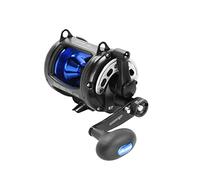 Okuma Solterra SLX Two Speed Closed Frame Lever Drag Reel Saltwater Trolling Reel, SLX-30IIb, 540yds-40lb, Black