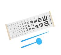 OKUMEYR 1 Set Vision Chart Safety Eye Tool Eye Exam Kit for Eye Tester Vision Testing Eye Chart Vision Therapy Equipment Visual Acuity Chart Digital Visual Reminder Wood