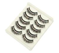 OKUMEYR 10 Pairs Long Dramatic False Eyelashes with Shiny Glitter for Women Thick Performance Lashes for Dance Party Halloween Cosplay Easy to Apply Enhance Eye Depth and Volume
