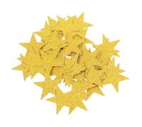 OKUMEYR 100Pcs Gold Star Shaped Double Sided Paper Confetti Cutouts for DIY Crafting Birthday Party Table Decor Wedding Celebrations and Festive Event Decorations