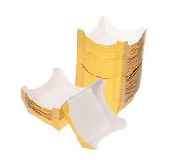OKUMEYR 100Pcs Grease Decorative Cupcake Wrappers Square Paper Cake Cases Rose Party Baking Liners for Muffins Small Cakes Pastries Food Grade Oil Resistant Paper