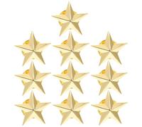 OKUMEYR 10pcs Alloy Five-pointed Star Pins for Costume Decoration, Easy to Attach and Convenient to Wear and Take, for Special Parties and Creative Outfit Accessories
