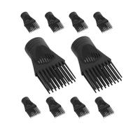 OKUMEYR 10pcs Blow Dryer Comb Attachment Set for Hair Dryers, Narrow Concentrator Nozzles for Styling and Drying, Suitable for Salon and Home Use Sturdy Heat-resistant Material