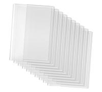 OKUMEYR 10pcs Clear Book Covers Reusable Textbook Sleeves with Adhesive Sealing for Textbooks User Friendly Design for Students Teachers Professionals