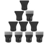 OKUMEYR 10pcs Hair Dryer Concentrator Nozzle and Comb Attachment Set Heat Resistant Blow Dryer Nozzles for Styling Black Natural Hair Salon and Home Use