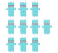 OKUMEYR 10pcs Lc to Lc Fiber Optic Adapters Durable Fiber Connectors for Optical Communication Systems Ensuring Maximum Light Transfer for Networks and Telecommunication