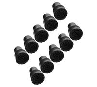 OKUMEYR 10PCS Non-Slip Walking Cane Tips with 19mm Diameter, Crutch Cap Replacement Feet for Elderly, Walking Stick Pole Tip Accessories for Hiking and Daily Use