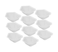 OKUMEYR 10Pcs Reusable Weighing Boats Plastic Weighing Trays for Labs and Kitchens Boat-shaped Design for Accurate Measurements Easy to Clean Sample Weighing Plates