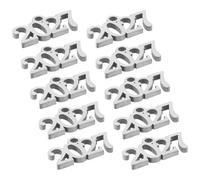 OKUMEYR 10pcs Stainless Steel 2027 Number Pendants for Necklaces and Keychains with Smooth Edges and Metallic Luster, Easy to Use Charms for Craft Projects and Graduation Decorations
