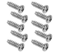 OKUMEYR 10pcs Trimmer Housing Screws Replacement Silver Clipper Shell Fixing Accessories for Electric Compatible with Wahl Secure Professional Repair Parts