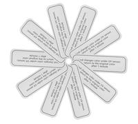 OKUMEYR 10pcs UV Testing Small Card UV Intensity Testing Card for Outdoor Use for Skin Care Products and Sun Protection Assessment