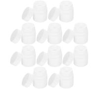 OKUMEYR 12 Pack Hdpe 30Ml Refillable Medicine Bottles with Leakproof Screw Caps Compact Lightweight Pill Containers for Powder Capsules and Liquid Storage Travel and Organising
