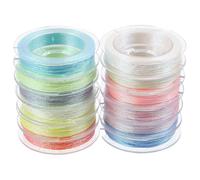 OKUMEYR 12 Rolls of Professional Multi-Function Glow-in-the-Dark Embroidery Thread Made of Polyester for Sewing Projects and Pillowcases, Convenient Stitching Floss for Art Craft