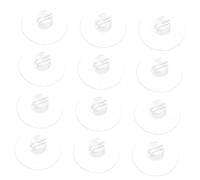 OKUMEYR 12pcs Clear Suction Cup Clips for Cables Transparent Silicone Cord Holders Easy Wire Organization for Lightweight Decorations Suitable for Clean Surfaces