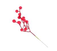 OKUMEYR 16pcs Artificial Christmas Berries Stems Red Foam Simulation Berries Picks for Wreaths and Arrangements Realistic Holiday Decorations