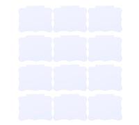 OKUMEYR 16pcs Plastic Price Tag Label Holders 89x64mm Hanging Writable Label Display Clips for Supermarket Fresh Produce Baskets Retail Pricing Supplies