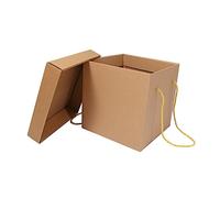 OKUMEYR 1Pc Christmas Storage Box Square Snack present Box with Cover Lightweight Portable for Holiday Packing Themed Parties for Treats