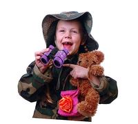 OKUMEYR 1Pc High Resolution Binoculars Portable Telescope with Rubber Grip Purple for Bird Watching Learning Outdoor Adventures for Childrens Exploration