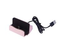 OKUMEYR 1pc Portable Desktop Charger Dock Station Stand Holder for Usb Devices Rose Gold Charging Station for Convenient Mobile Device Use