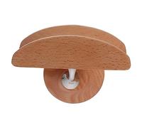 OKUMEYR 1Set Durable Wall Mount Earphone Rack Solid Wood Headset Holder with Polished Support Bar Easy Installation for Home Audio Gaming Headphones No Damage to Wall