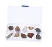 OKUMEYR 1set Science Teaching Prop Rock and Mineral Collection for Classroom and Field Testing for Geology Learning Includes Organized Specimens for Teaching and Home Decor