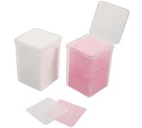 OKUMEYR 2 Boxes Lash Extension Cleaning Pads, Lint-Free Eyelash and Nail Polish Wipes for Glue Bottle, Nail Remover Pads for Professional Eyelash and Manicure Use