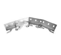 OKUMEYR 2 Pairs Bed Rail Mounting Hooks with Screws, Metal Headboard Bracket Clamps for Secure Attachment in Hospital and Clinical Environments, Quick Installation for Care Beds