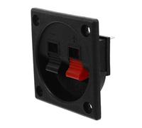 OKUMEYR 2-port Square Speaker Binding Post Terminal Box Car Stereo Connector for Speaker and Subwoofer Accessory for Car Audio Systems