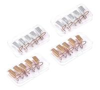 OKUMEYR 20pcs Aluminum Nail Extension Tips with Metal Finger Supports Nail Art Guide Protector Fixed by Bending Two Metal Tripods Sturdy Not Easy to Fall at Home