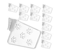 OKUMEYR 20pcs Fridge Dividers with Clip Design Plastic Refrigerator Door Organizer and Freezer Separator for Multi Storage and Kitchen Organization