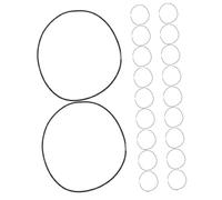 OKUMEYR 20pcs Microphone Shock Mount Rubber Shocking Mount Band Replacement Mic Rubber Holder Replacement Elastic Bands for Mic Microphone Shocking Black