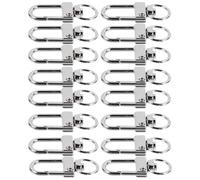 OKUMEYR 20pcs Silver Alloy Retro Keychain Accessories for DIY Handicrafts with Lightweight and Easy to Install Features, for Making Keychains and Creative Bag Pendants